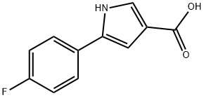 5-(4-Fluoro-phenyl)-1H-pyrrole-3-carboxylic acid 구조식 이미지