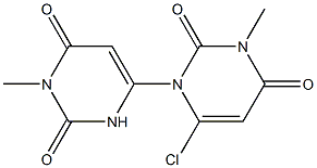 6-(6-chloro-3,4-dihydro-3-Methyl-2,4-dioxopyriMidin-1(2H)-yl)-3-MethylpyriMidine-2,4(1H,3H)-dione 구조식 이미지