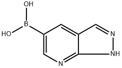 (1H-Pyrazolo[3,4-b]pyridin-4-yl)boronic acid 구조식 이미지