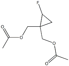 (2-Fluorocyclopropane-1,1-diyl)bis(Methylene) diacetate 구조식 이미지