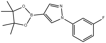 1-(3-Fluorophenyl)-3-(4,4,5,5-tetraMethyl-1,3,2-dioxaborolan-2-yl)-1H-pyrazole 구조식 이미지