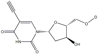 5-Ethynyl-2'-deoxyuridine-d1 Structure