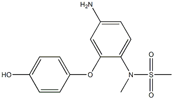 N-[4-AMino-2-(4-hydroxyphenoxy)phenyl]MethanesulfonaMide Methyl Ether 구조식 이미지