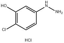 2-chloro-5-hydrazinylphenol hydrochloride Structure