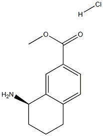 (R)-Methyl 8-aMino-5,6,7,8-tetrahydronaphthalene-2-carboxylate hydrochloride 구조식 이미지