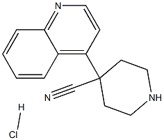4-(Quinolin-4-Yl)Piperidine-4-Carbonitrile Hydrochloride Structure