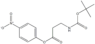 Boc-b-alanine 4-nitrophenyl ester 구조식 이미지