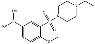 (3-((4-ethylpiperazin-1-yl)sulfonyl)-4-Methoxyphenyl)boronic acid Structure