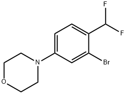 4-(3-broMo-4-(difluoroMethyl)phenyl)Morpholine Structure