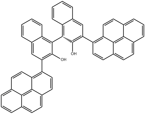 R-3,3'-Di-1-pyrenyl-1,1'-bi-2-naphthol Structure