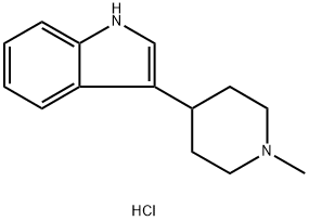 3-(1-Methylpiperidin-4-yl)-1H-indolehydrochloride 구조식 이미지