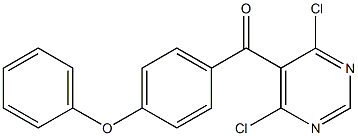 (4,6-dichloropyriMidin-5-yl)(4-phenoxyphenyl)Methanone 구조식 이미지