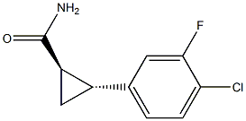 (1R,2R)-2-(4-chloro-3-fluorophenyl)cyclopropanecarboxaMide 구조식 이미지