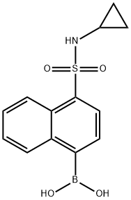 (4-(N-cyclopropylsulfamoyl)naphthalen-1-yl)boronic acid Structure