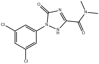 1-(3,5-DICHLOROPHENYL)-N,N-DIMETHYL-5-OXO-2,5-DIHYDRO-1H-1,2,4-TRIAZOLE-3-CARBOXAMIDE Structure