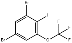 1,5-dibromo-2-iodo-3-(trifluoromethoxy)benzene Structure