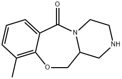 6H-Pyrazino[2,1-c][1,4]benzoxazepin-6-one, 1,2,3,4,12,12a-hexahydro-10-methyl- Structure