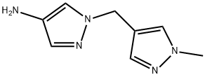 1-[(1-methyl-1H-pyrazol-4-yl)methyl]-1H-pyrazol-4-amine 구조식 이미지