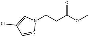 methyl 3-(4-chloro-1H-pyrazol-1-yl)propanoate 구조식 이미지