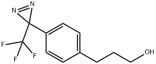 3-(4-(3-(trifluoromethyl)-3H-diazirin-3-yl)phenyl)propan-1-ol Structure