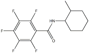 N-(2-METHYLCYCLOHEXYL)-2,3,4,5,6-PENTAFLUOROBENZAMIDE Structure