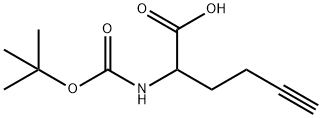 2-(Boc-amino)-5-hexynoic acid Structure