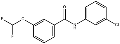 Benzamide, N-(3-chlorophenyl)-3-(difluoromethoxy)- Structure