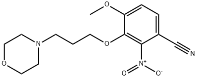4-methoxy-3-(3-morpholinopropoxy)-2-nitrobenzonitrile 구조식 이미지