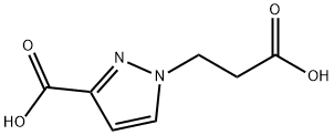 1-(2-Carboxyethyl)-1H-pyrazole-3-carboxylic acid Structure