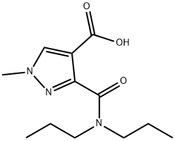 3-[(Dipropylamino)carbonyl]-1-methyl-1H-pyrazole-4-carboxylic acid 구조식 이미지