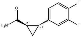 (trans)-2-(3,4-difluorophenyl)cyclopropanecarboxamide 구조식 이미지