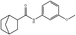 N-(3-methoxyphenyl)bicyclo[2.2.1]heptane-3-carboxamide 구조식 이미지