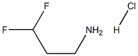 3,3-Difluoropropan-1-amine hydrochloride Structure