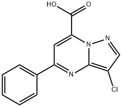 3-Chloro-5-phenylpyrazolo[1,5-a]pyrimidine-7-carboxylic acid Structure