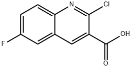 2-chloro-6-fluoroquinoline-3-carboxylic acid Structure