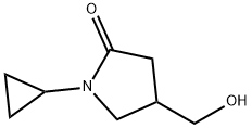 1-cyclopropyl-4-(hydroxymethyl)pyrrolidin-2-one 구조식 이미지
