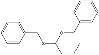 BUTANAL DIBENZYL THIOACETAL Structure