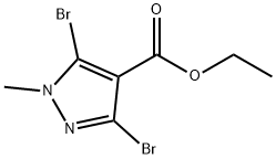Ethyl 3,5-Dibromo-1-Methyl-1H-Pyrazole-4-Carboxylate Structure