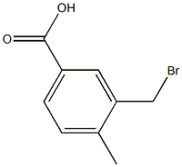 Benzoic acid,3-(bromomethyl)-4-methyl- Structure