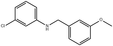 Benzenemethanamine, N-(3-chlorophenyl)-3-methoxy- Structure