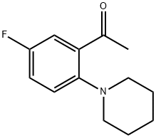 5'-Fluoro-2'-(1-piperidyl)acetophenone 구조식 이미지