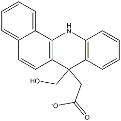 Benz[c]acridine-7-methanol,7-acetate 구조식 이미지