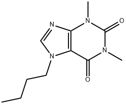 1H-Purine-2,6-dione,7-butyl-3,7-dihydro-1,3-dimethyl- 구조식 이미지