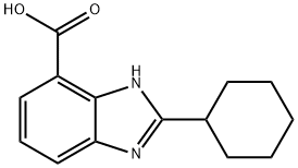 2-cyclohexyl-1H-1,3-benzodiazole-4-carboxylic acid 구조식 이미지
