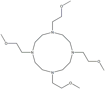 1,4,7,10-Tetraazacyclododecane, 1,4,7,10-tetrakis(2-methoxyethyl)- Structure