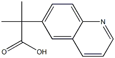 2-Methyl-2-(quinolin-6-yl)propanoic acid Structure