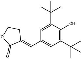 2(3H)-Furanone, 3-[[3,5-bis(1,1-dimethylethyl)-4-hydroxyphenyl]methylene]dihydro-, (E)- Structure