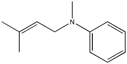 N-methyl-N-(3-methylbut-2-enyl)aniline Structure