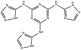 N2,N4,N6-tri(1H-1,2,4-triazol-3-yl)-1,3,5-triazine-2,4,6-triamine 구조식 이미지