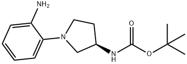 (R)-tert-Butyl 1-(2-aminophenyl)pyrrolidin-3-ylcarbamate Structure